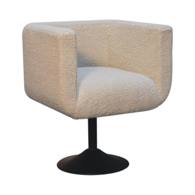 Lisder Boucle Swivel Chair