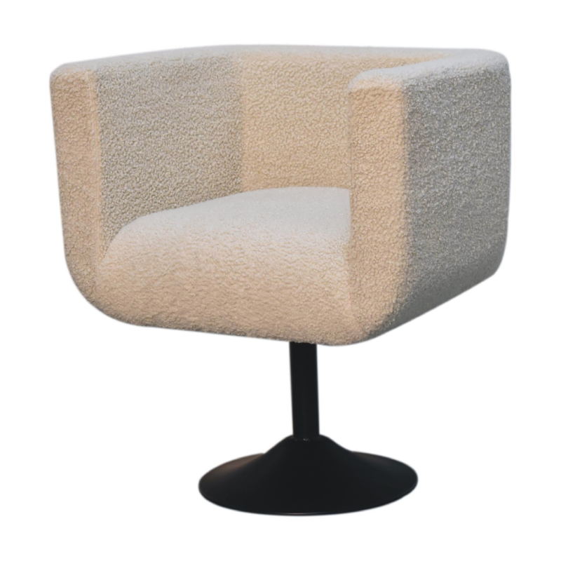 Lisder Boucle Swivel Chair